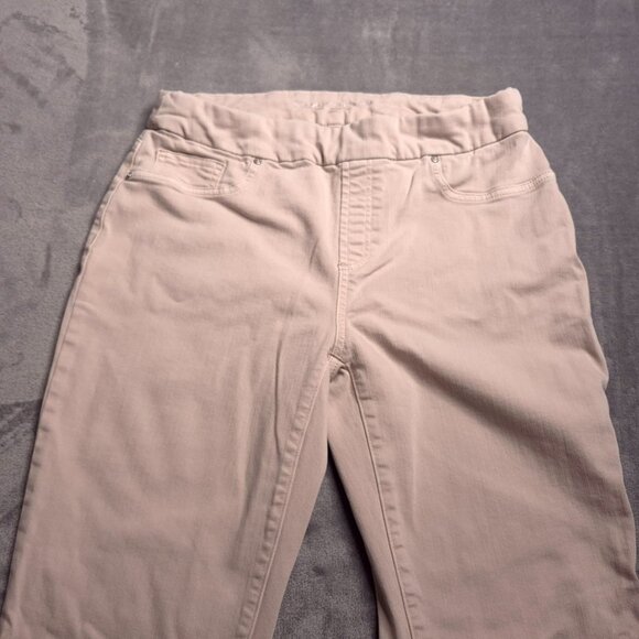 Chico's Womens Pull-On Jegging Ankle Jeans 8T (1) Beige Mid Rise Stretch - Picture 5 of 8